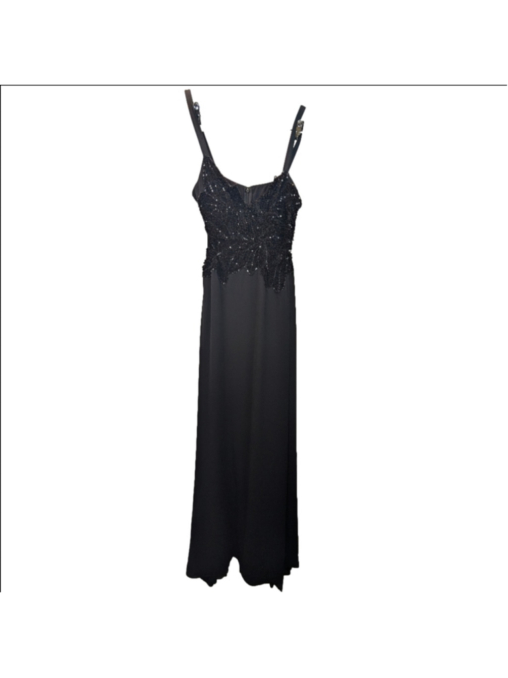 La Perla Vintage Elegant Black Evening Gown Size 46 In VGUC